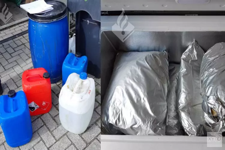 Onderdelen en grondstoffen voor een drugslab aangetroffen in Nieuw-Roden (Update 18 oktober)