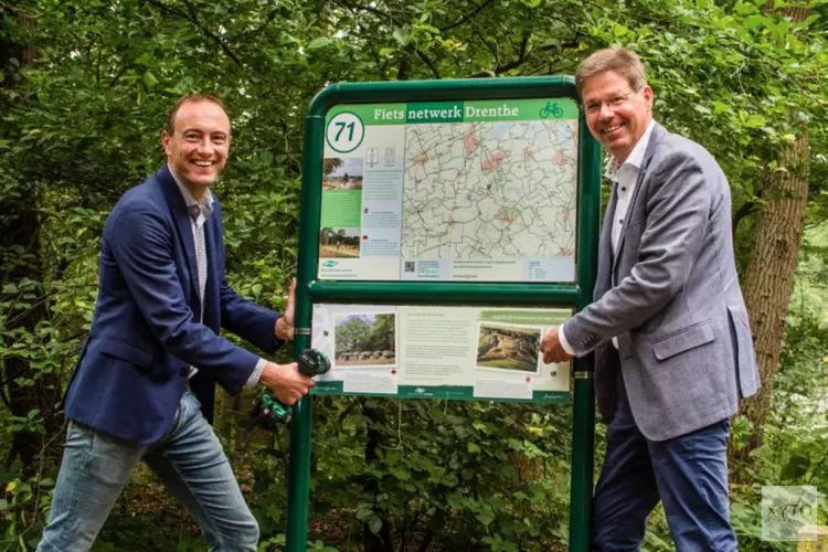 Nieuwe informatieborden langs fietsroutes in Noordenveld