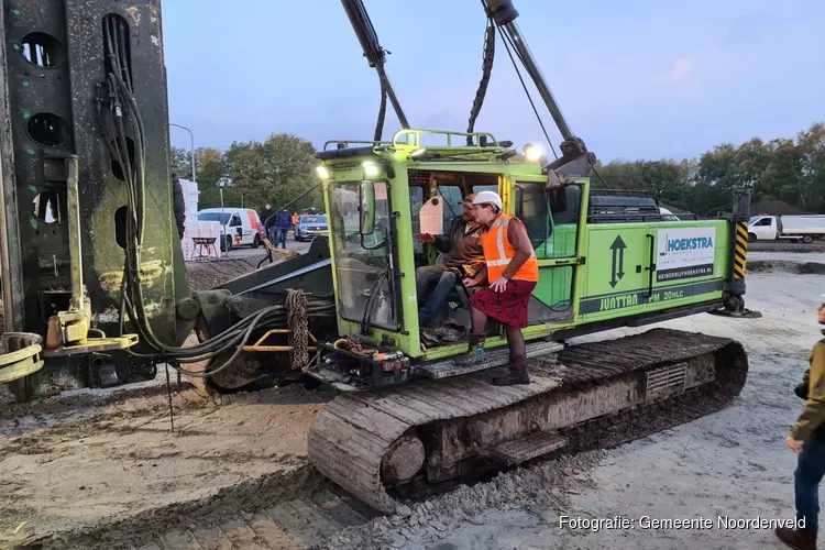 Eerste paal in de grond voor nieuwe gemeentewerf